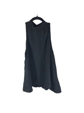 Blaque Label Top High Neck Sleeveless Asymmetric Black XS